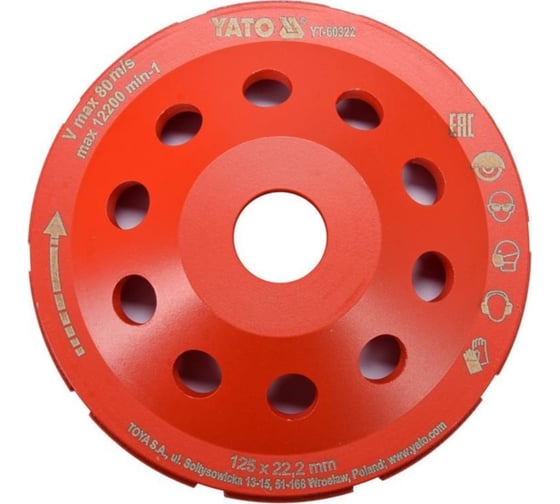 Изображение товара Алмазный шлифовальный диск YATO 125мм YT-60322 366860322 092 1