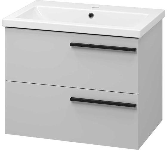 Изображение товара Подвесная тумба Misty Ненси - 70 2 ящика, серая мат. эмаль П-Нен-09070-502Я