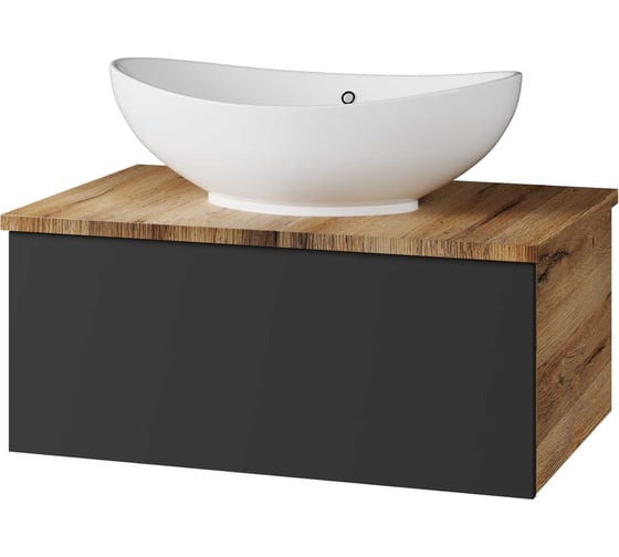 Изображение товара Подвесная тумба Misty Ива - 70 графит пленка, 1 ящик П-Ива-01070-481Я