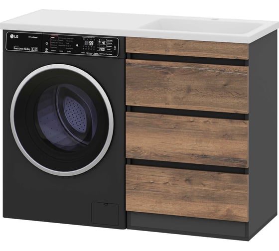 Изображение товара Тумба под стиральную машину Misty Коломбо - 60 3 ящика П-Кол06060-0113Я