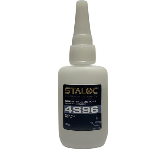 Изображение товара Моментальный цианоакрилатный клей для металлов STALOC 4S96 50 г 104409029