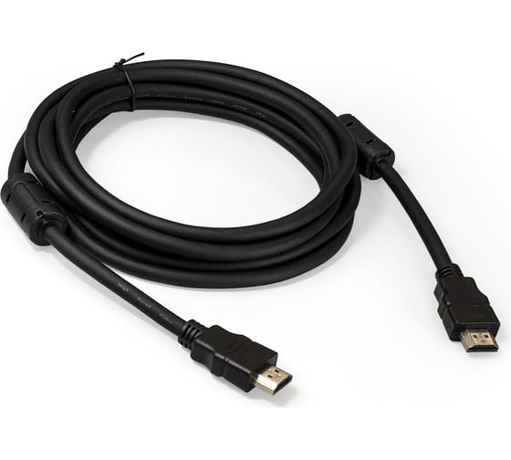 Изображение товара Кабель ExeGate HDMI EX-CC-HDMI2-3.0F 19M 19M, v2.0, 3м, 4K UHD, Ethernet, ферритовые кольца, позолоченные контакты 287724