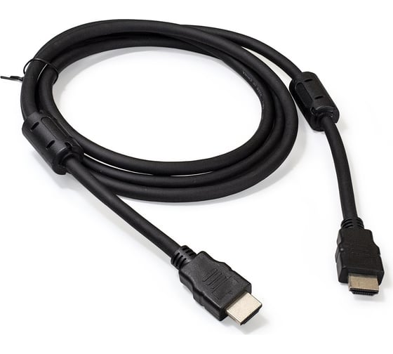 Изображение товара Кабель ExeGate HDMI EX-CC-HDMI2-1.8F 19M 19M, v2.0, 1,8м, 4K UHD, Ethernet, ферритовые кольца, позолоченные контакты 287723