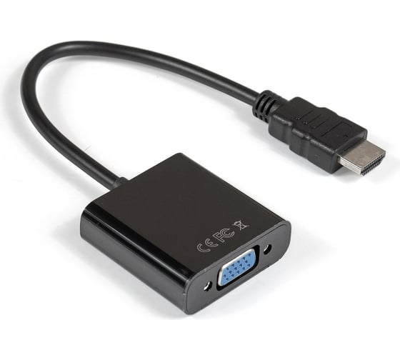 Изображение товара Кабель ExeGate-переходник HDMI-VGA EX-HDMIM-VGAF-0.15 19M 15F, 0,15м 284926