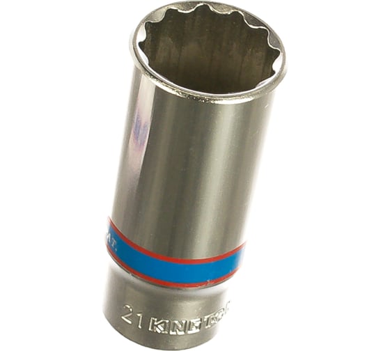Изображение товара Головка торцевая глубокая двенадцатигранная (21 мм; 3/8) KING TONY 323021M