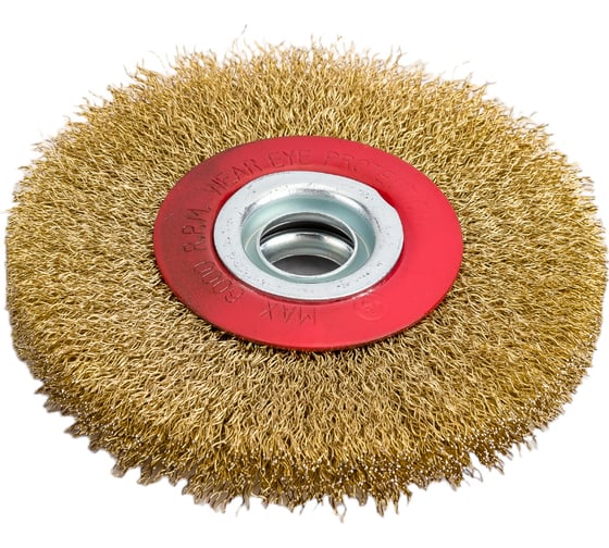 Изображение товара Щетка-крацовка круглая, диаметр 125 мм, посад. диаметр 20/16/13 мм РемоКолор 45-2-612
