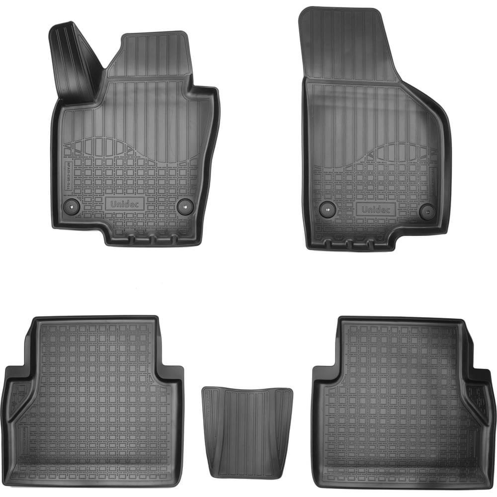 фото Салонные коврики для seat alhambra ii 3d (2010) (5 мест) unidec