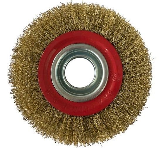 Изображение товара Щетка-крацовка круглая, диаметр 150 мм, посад. диаметр 20/25/22/19/15/12 мм РемоКолор 45-2-615