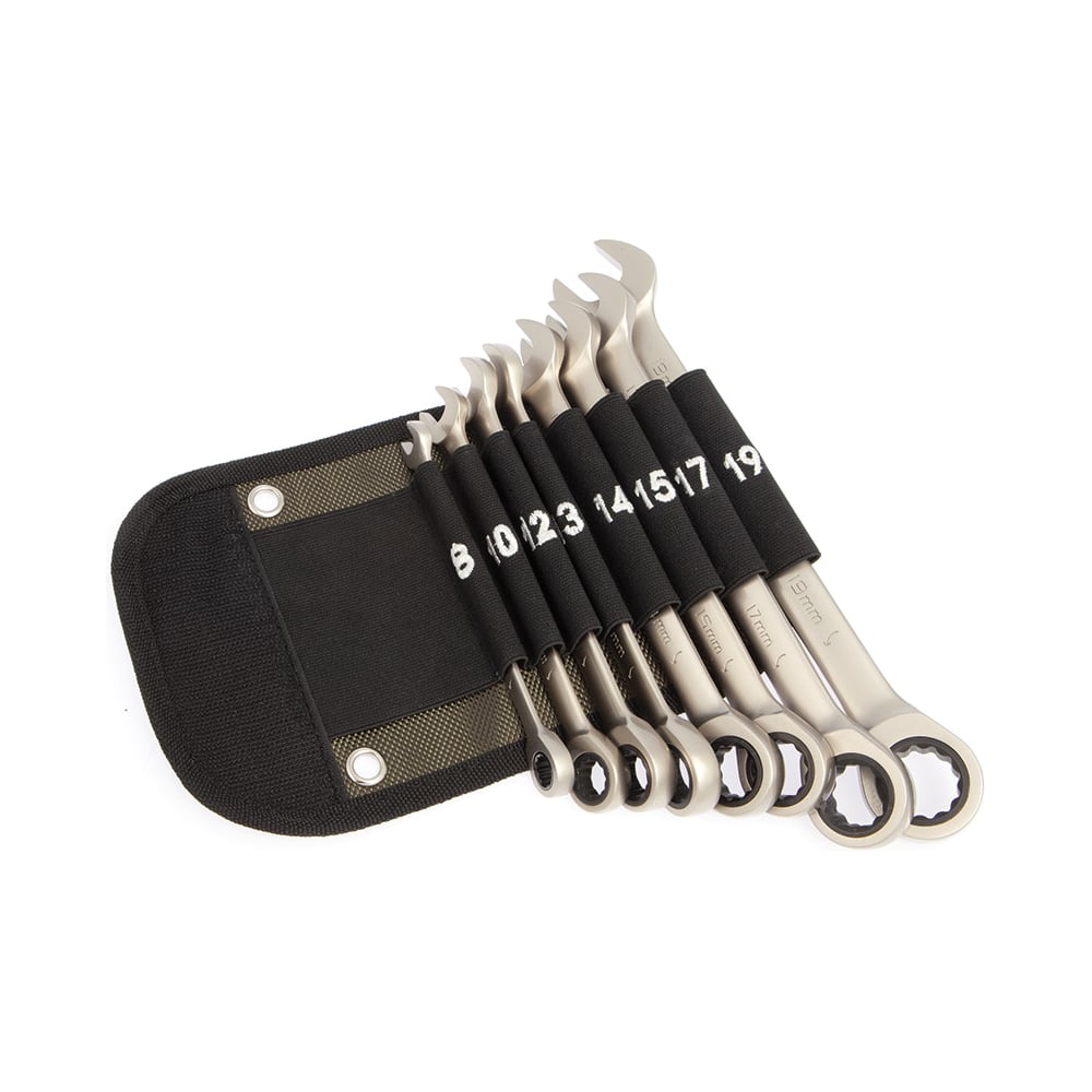 Изображение товара Набор ключей трещоточных комбинированных 8 шт в фирменной сумке Дело Техники