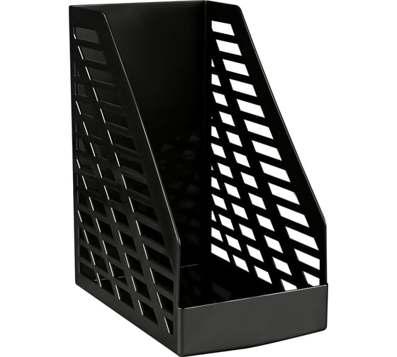 Изображение товара Лоток для бумаг Стамм вертикальный xxl, черный, ширина 160мм ЛТВ-30551