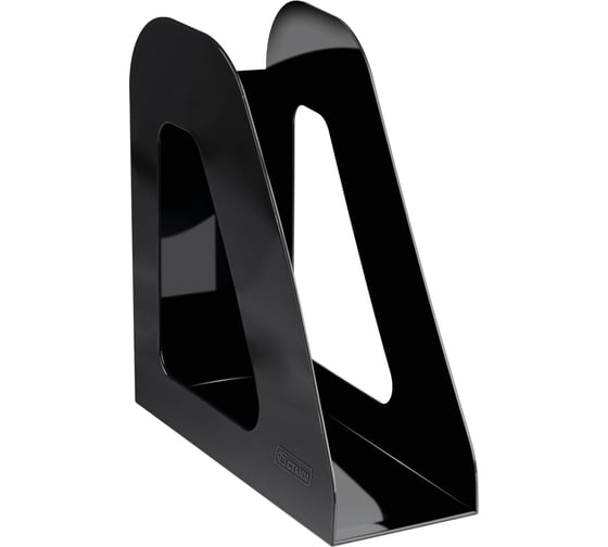 Изображение товара Лоток для бумаг Стамм вертикальный фаворит, черный, ширина 90мм ЛТВ-30495