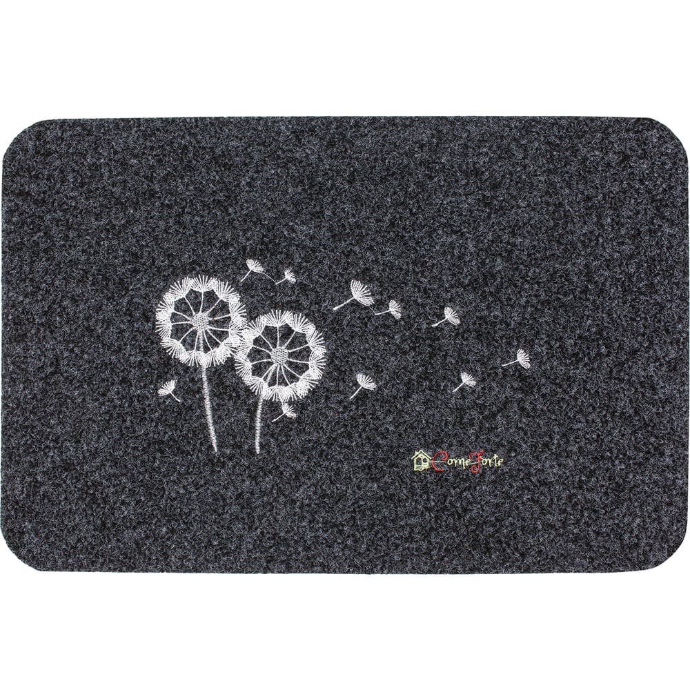 Изображение товара Влаговпитывающий коврик ComeForte ВЕЛЮР Одуванчик 40x60см серый