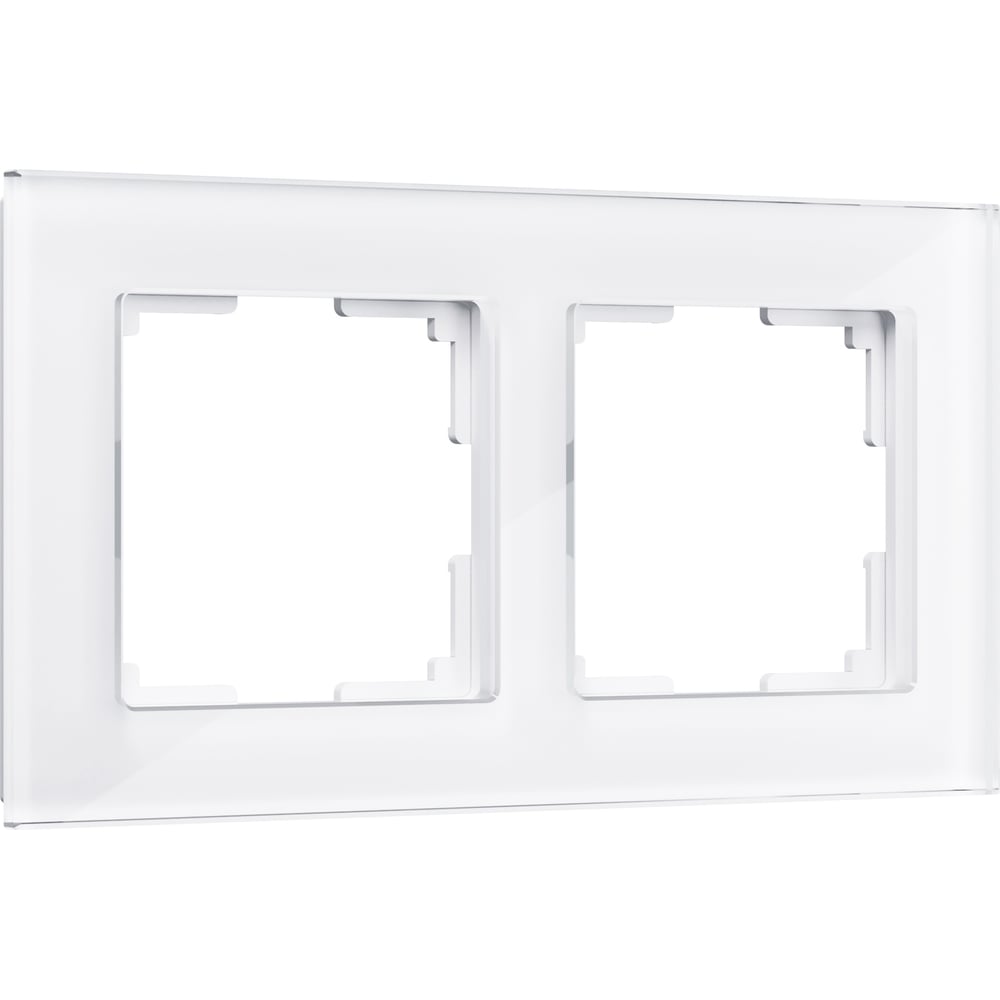 Изображение товара Рамка на 2 поста Werkel WL01 Frame 02 белый, стекло a030820