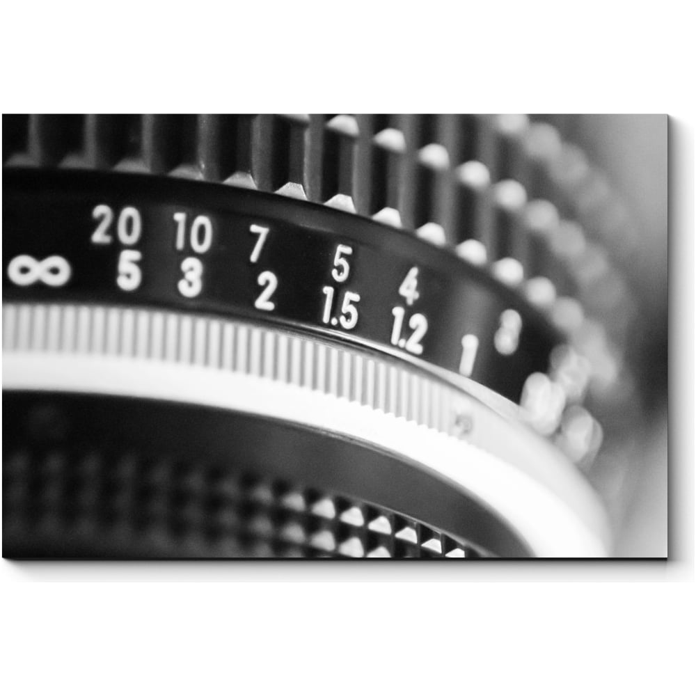 Картина Picsis часы настенные цифры ⌀30 см белый
