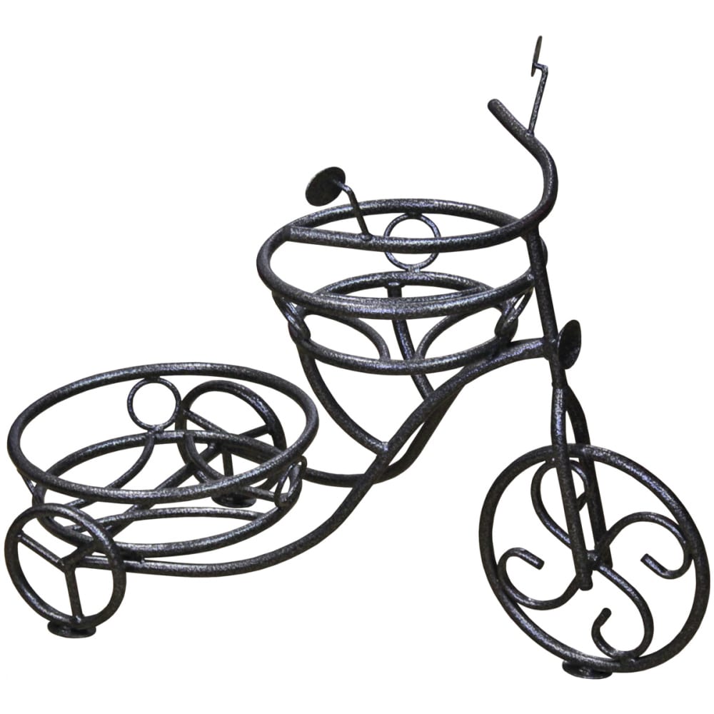 фото Напольная подставка на 2 горшка комплект-агро велосипед серая ka6211g