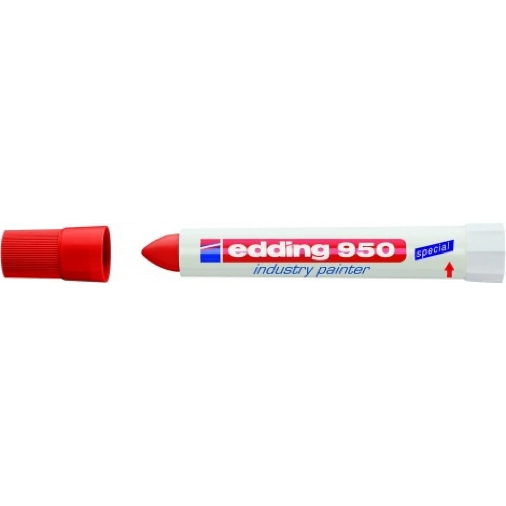 Маркер для промышленной графики EDDING маркер для стекла смываемый edding 4090 4 15 мм с квадратным наконечником красный