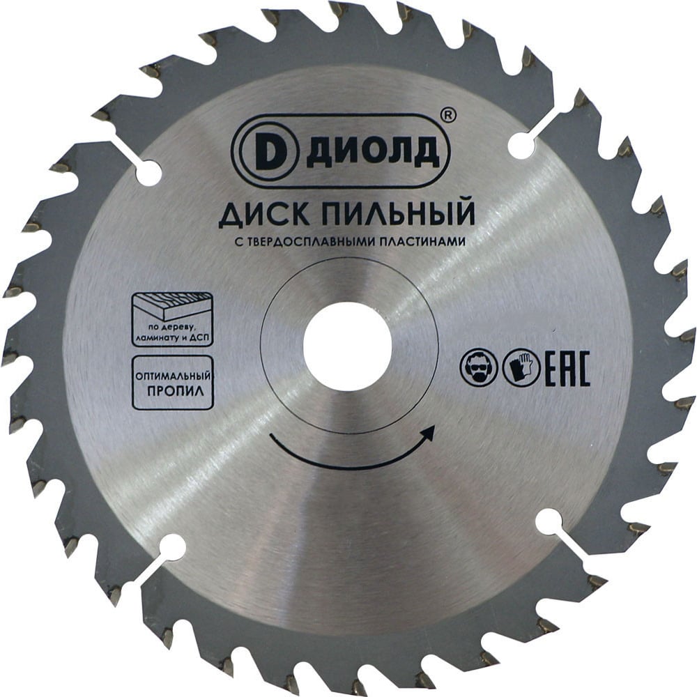 Изображение товара Диск пильный по дереву 305 мм 32 зуба ДИОЛД 90061145 для точных резов