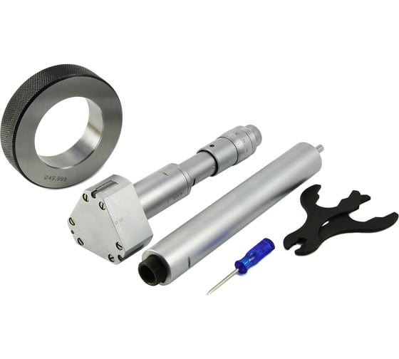 Изображение товара Нутромер ЧИЗ микрометрческий 3-точ. 10-12 0,001 с установочным кольцом 423534