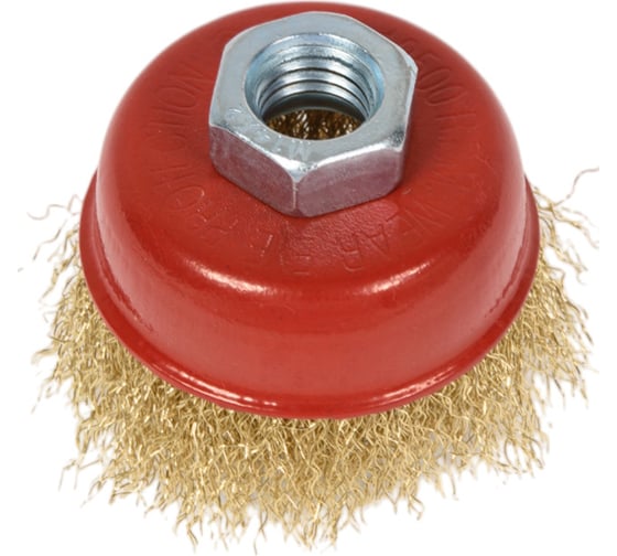 Изображение товара Щетка чашечная витая латунированная 65 мм, М14 для УШМ HEADROCK 870-222-065