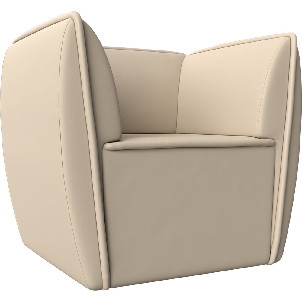 Изображение товара Кресло Лига диванов Бергамо 112021 современное кожаное бежевое