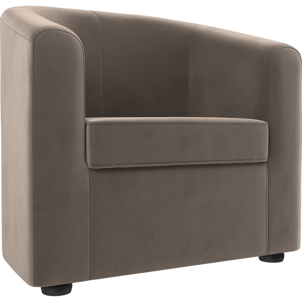 Изображение товара Кресло Лига диванов Норден 109049 современное велюровое белое коричневое