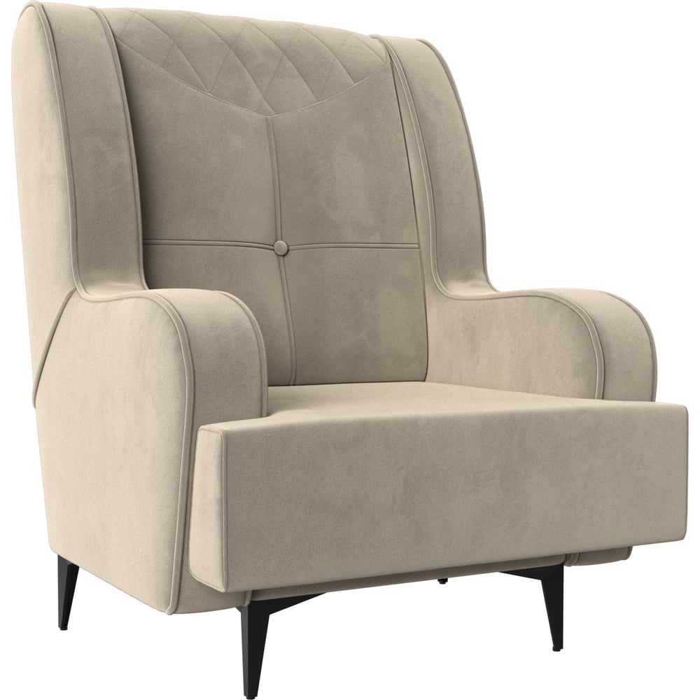 Изображение товара Кресло Лига диванов Неаполь 111960 современное бежевое с каркасом из ДВП и ДСП