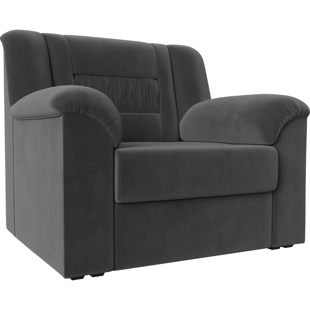 Изображение товара Кресло Лига диванов Карелия 113293 серое велюровое