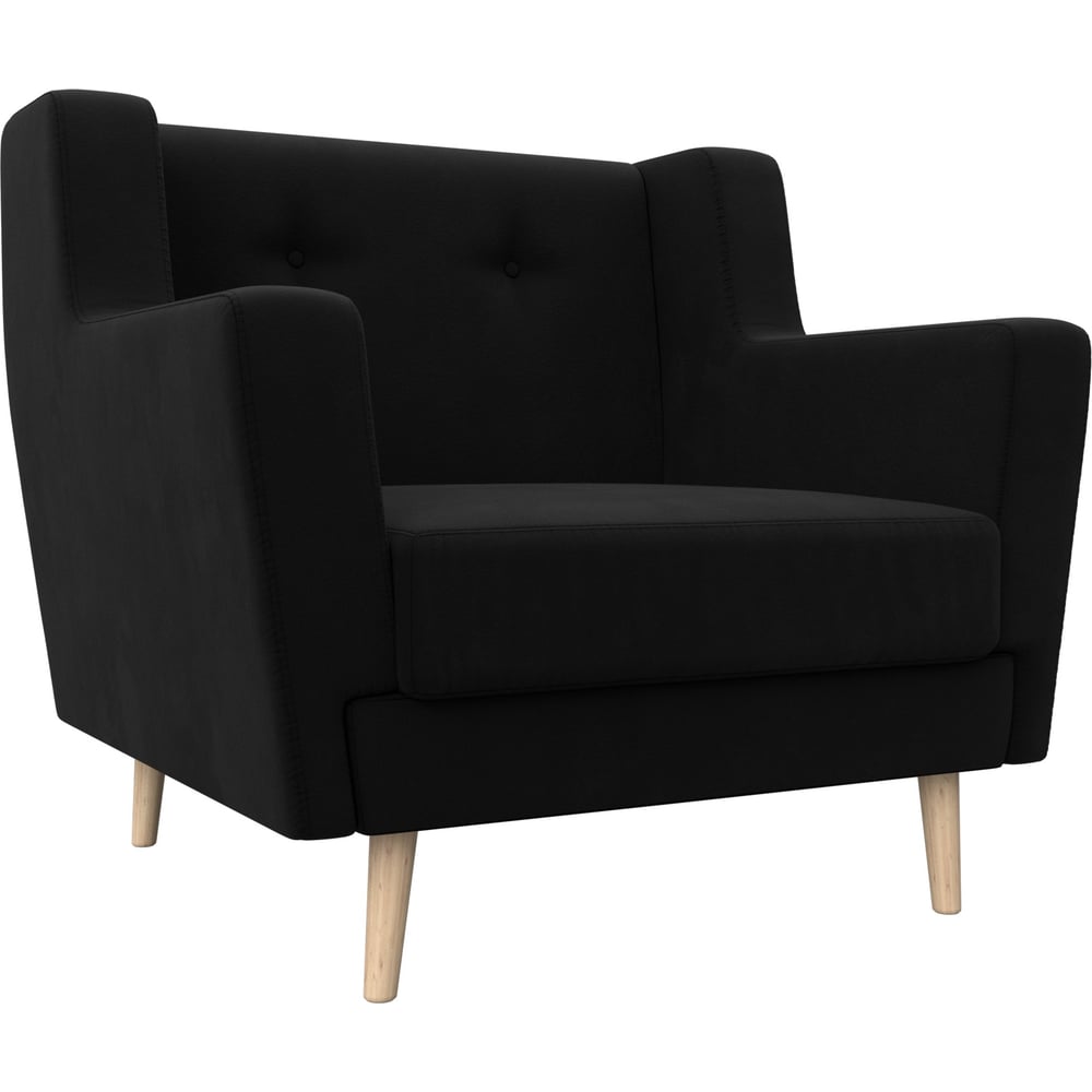 Изображение товара Кресло Лига диванов Брайтон 108879 черное с подлокотниками