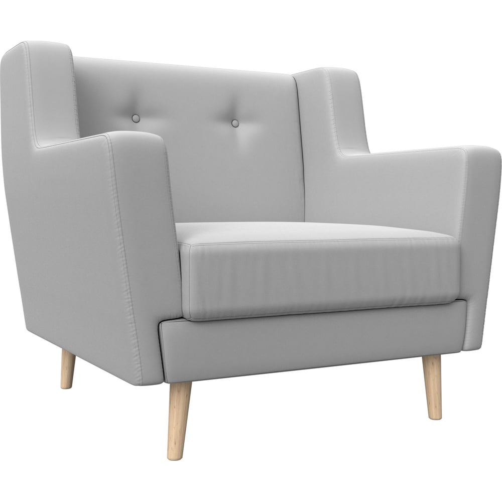 Изображение товара Кресло Лига диванов Брайтон 108884 современное белое из экокожи