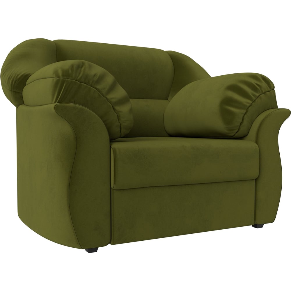 Изображение товара Кресло Лига диванов Карнелла 105841 современное зеленое микровельветное