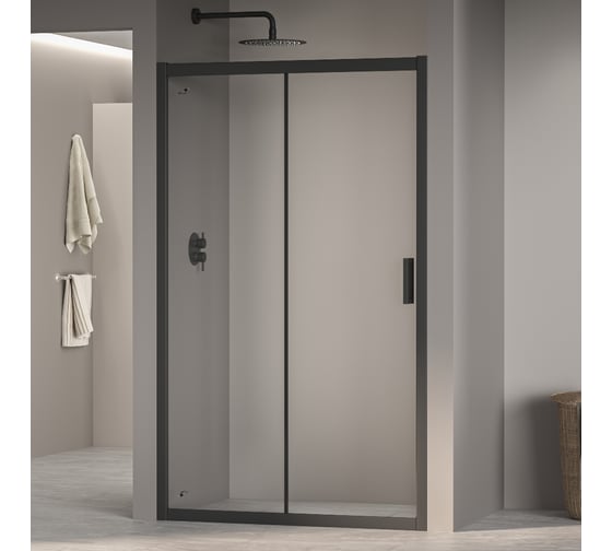 Изображение товара Душевая дверь RGW 160x195 PA-016 в чёрный, прозрачное, 6 мм 350801616-14