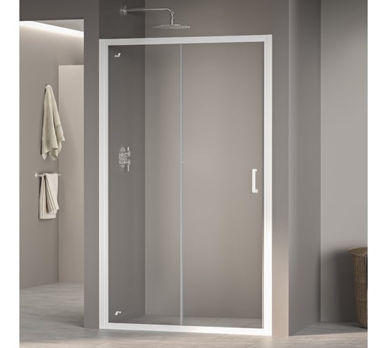 Изображение товара Душевая дверь RGW 170x195 PA-14 W белый, прозрачное, 6 мм 168-172 41081417-15