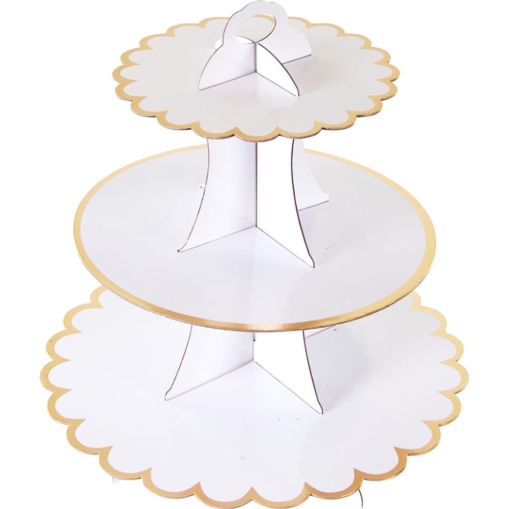 Стойка для десертов Волна веселья форма силиконовая для муссовых десертов и выпечки konfinetta полусфера 19×8 см белый