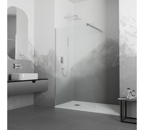 Изображение товара Душевая перегородка RGW 120x195 WA-001 хром, прозрачноеEasy, 10 мм 351000112-11