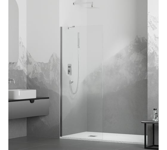Изображение товара Душевая перегородка RGW 90x195 WA-110 хром, прозрачное, 8 мм 351011009-11
