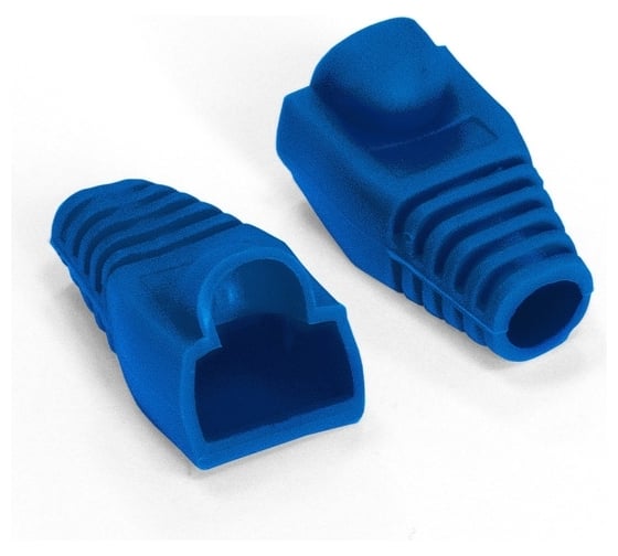 Изображение товара Изолирующий колпачок для коннектора ExeGate BC45-100-BL RJ-45, синий 100шт 292850