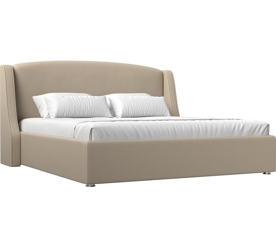 Изображение товара Интерьерная кровать Лига диванов Лотос 160 экокожа бежевый 28517