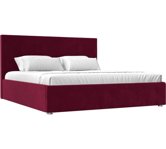 Изображение товара Интерьерная кровать Лига диванов Кариба 180 микровельвет бордовый 113979