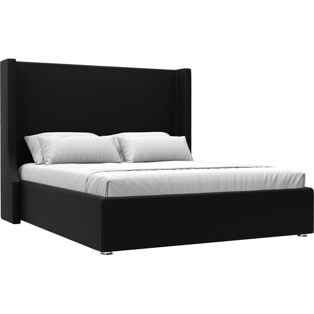 Изображение товара Интерьерная кровать Лига диванов Ларго 160 экокожа черный 101332