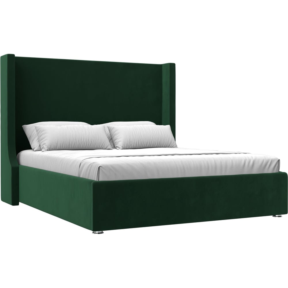 Изображение товара Интерьерная кровать Лига диванов Ларго 160 велюр зеленый 101319