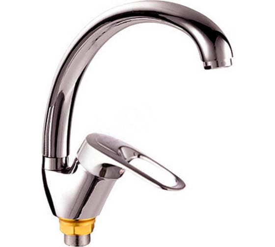 Изображение товара Смеситель для кухни (мойки) INGROSSO высокий излив, картридж 40 мм, гайка 599-25 УТ-00041738