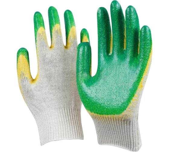 Изображение товара Перчатки c двойным латексным обливом БиБип 1 пара BB-616