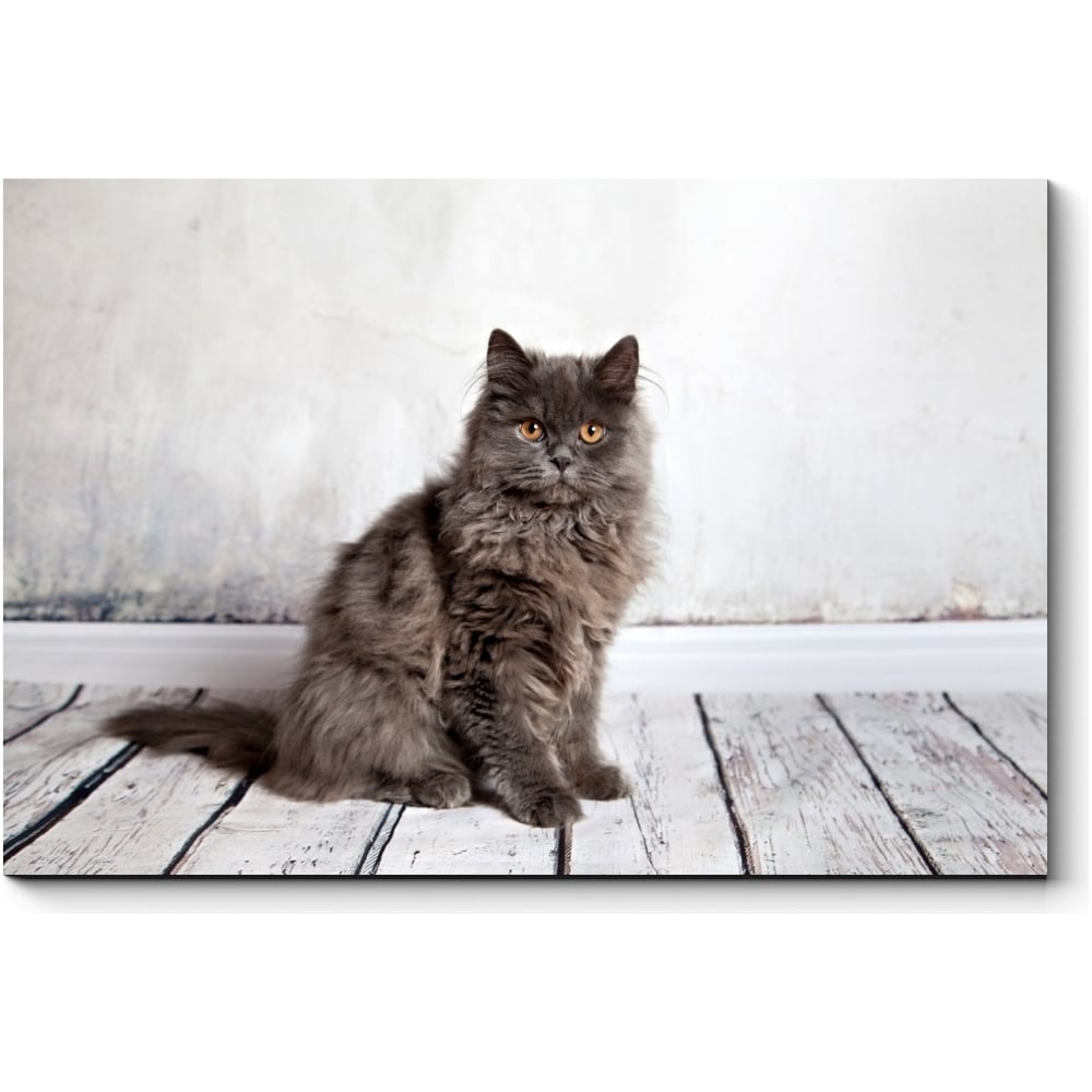 Картина Picsis сувенир дерево кошка с крупным ком 100х20х7 см