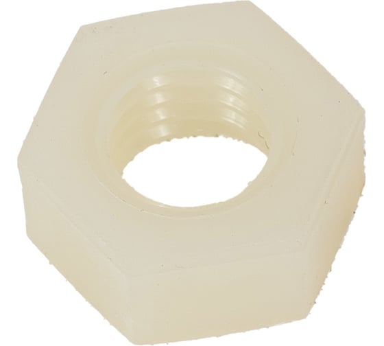 Изображение товара Шестигранная гайка Insparion полиамидная (пластиковая), din 555(934), М8, 2 шт. С1-00001007