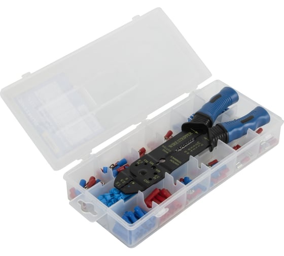 Изображение товара Набор для обжима с клещами и клеммами Optimus 201 пр, обжимка контактов hd SE201