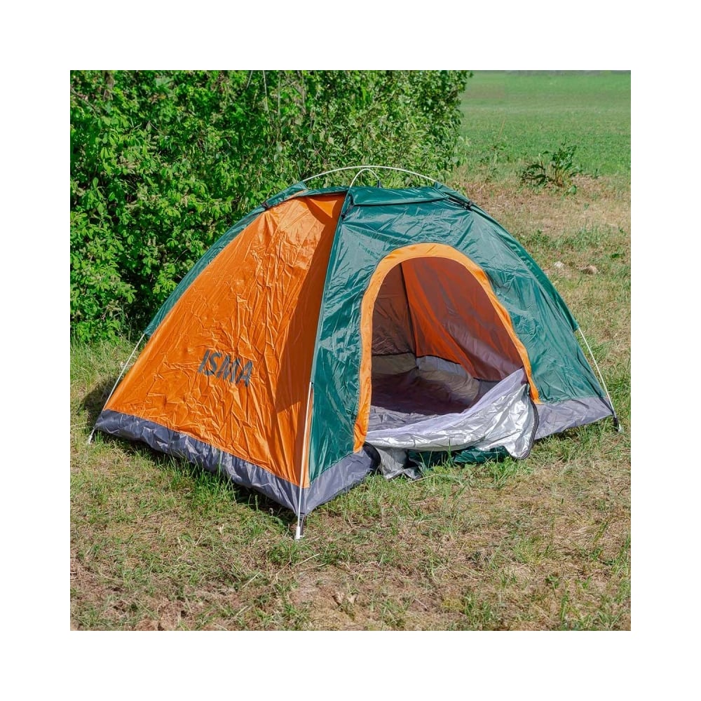 Изображение товара Кемпинговая палатка ISMA двухместная 200x140x110 см автоматическая легкая