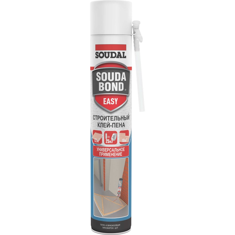 Изображение товара Полиуретановый клей в аэрозоле SOUDAL Easy Soudabond 121621