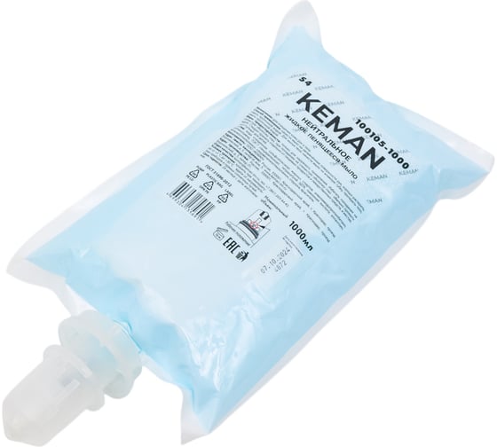 Изображение товара Мыло-пена Keman нейтральное, в картриджах S4, 1000 мл арт 100105-1000 25632