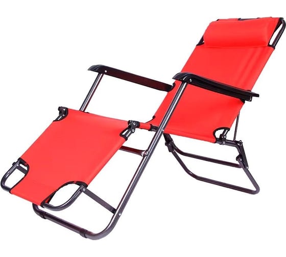Изображение товара Складное кресло-шезлонг Ecos CHO-153 красное 993135