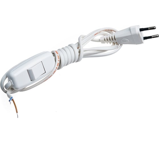 Изображение товара Сетевой шнур СПб УПП-5 с вилкой и проходным выключателем LEZARD, ШВВП 2x0,5 белый 1,7м СПб УПП-5 99928669